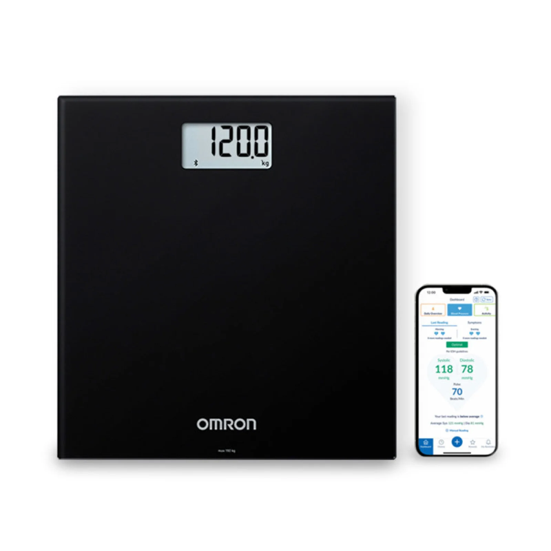 Pèse personne connecté Omron HN300T2 Intelli IT coloris noir