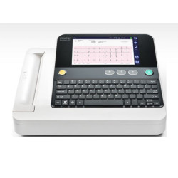 Appareil ECG Mindray BeneHeart R12 sur chariot à roulettes avec interprétation