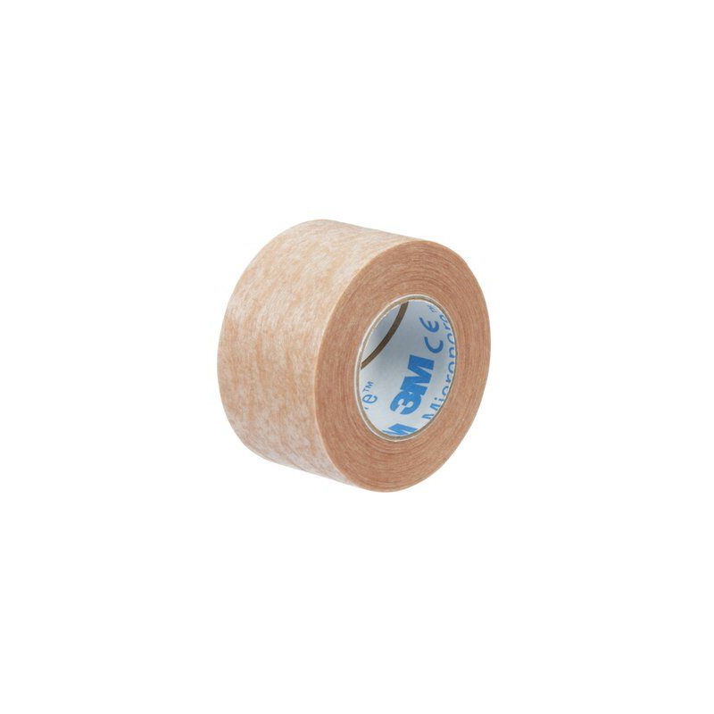 Sparadrap 3M Micropore Couleur Chair 2,5cm x 9,1m (12 rouleaux)