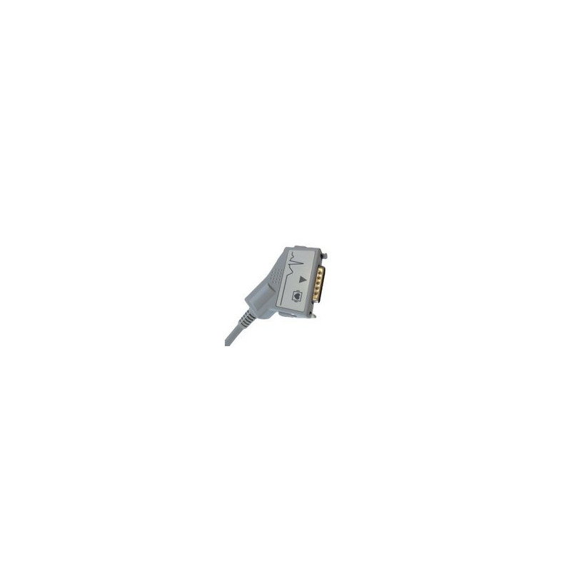 Câble patient compatible pour ECG Fukuda Denshi FX 7101, FX 7102, FX 7202, FX 7402, FX 3010, FX 8222 , FX 8300, FX 8322, FCP 810