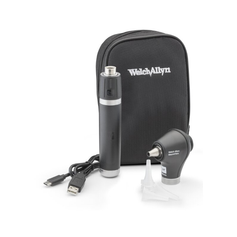 Otoscope Welch Allyn Macroview 2 avec manche USB et étui