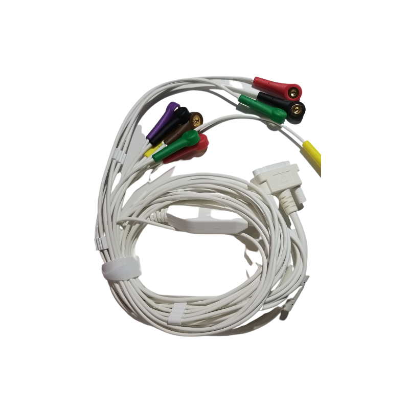 Câble Patient IEC 10 Brins, 4mm Snap pour ECG Cardioline