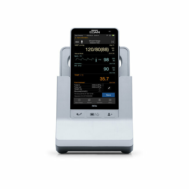Moniteur de signe vitaux portable IM3S sur batterie avec socle Edan