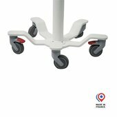 Socle  roulettes pieds
