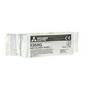 Papier vid&eacute;o original Mitsubishi K95HG pour P-95DW (5 rouleaux)
