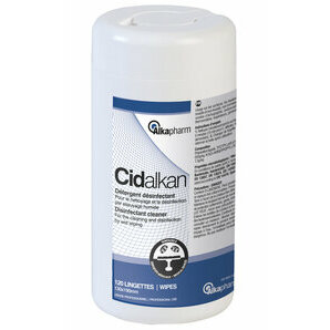 Lingettes Cidalkan d�tergentes d�sinfectantes surfaces et dispositifs m�dicaux